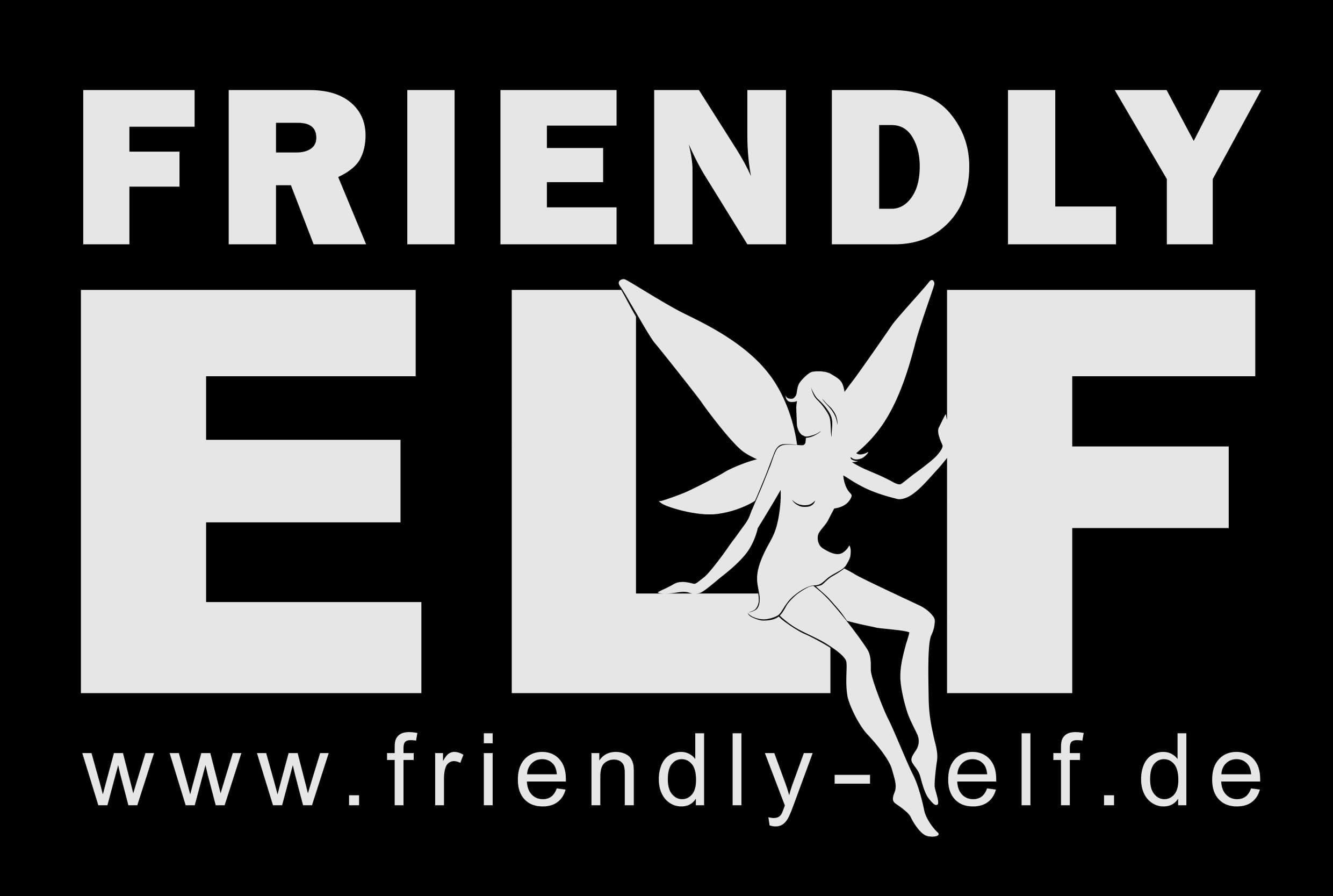 Friendly Elf Logo schwarz