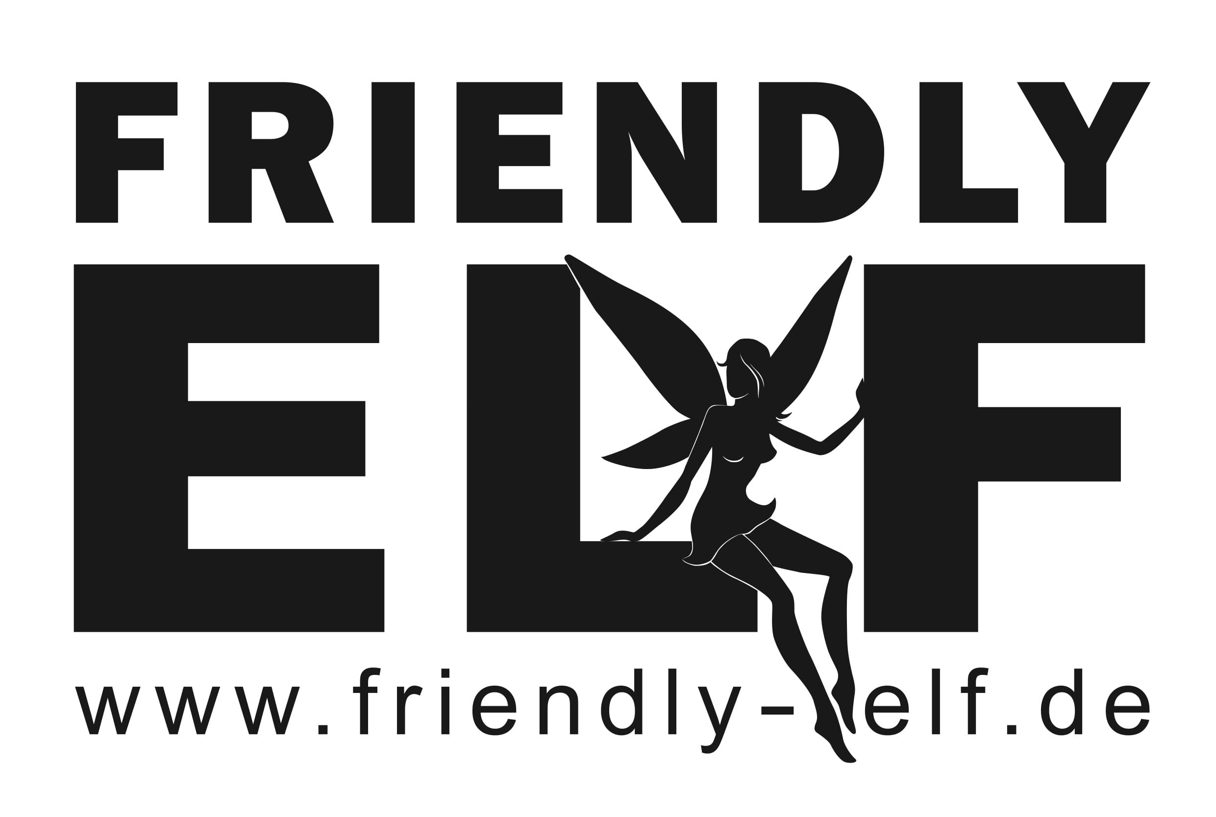Friendly Elf Logo weiß